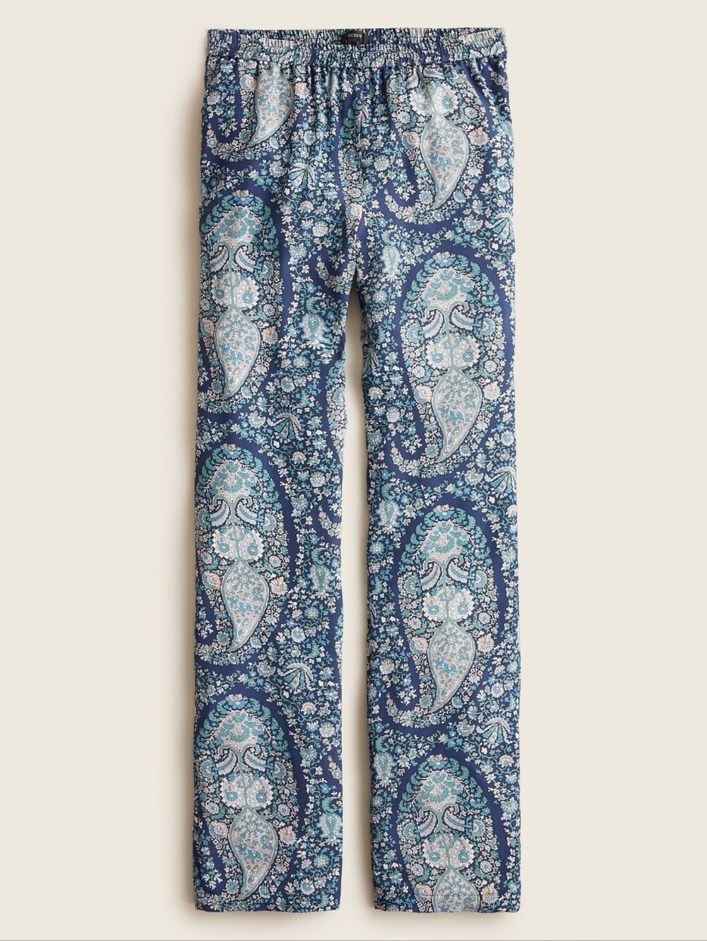 New! J.CREW Sz 6 Silk Paisley Blue Summer Pants Bottoms NWT BA255